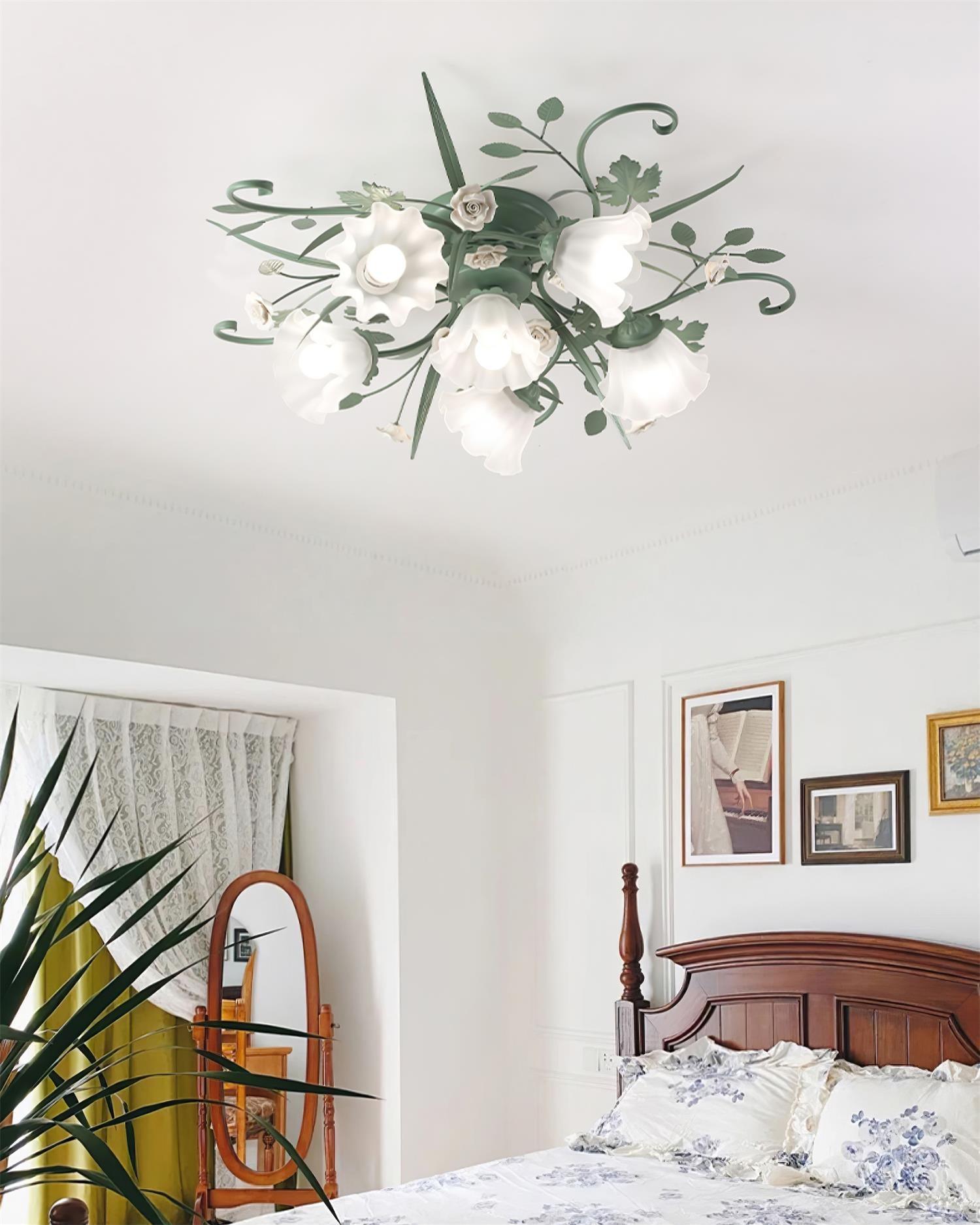 Nylirir Unique Art Classic Ceramics Ceiling Lamp