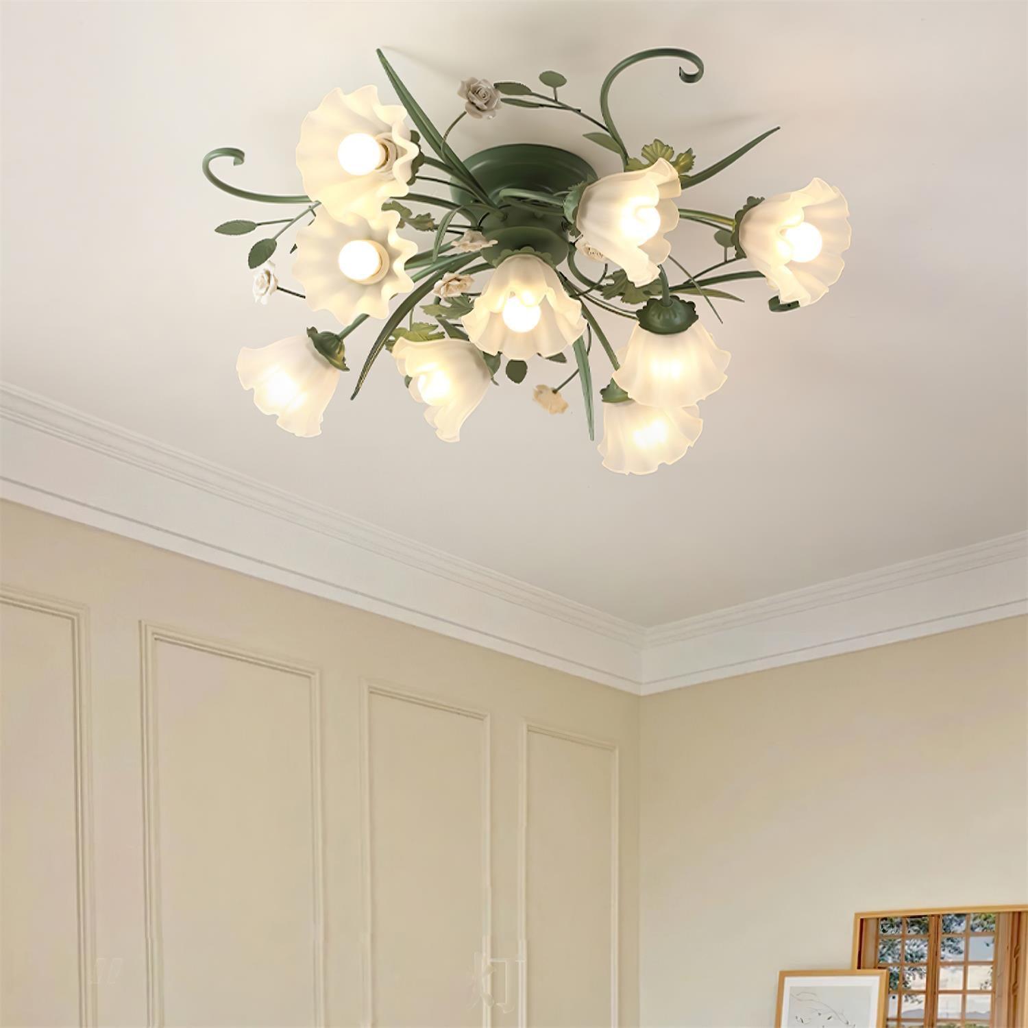 Nylirir Unique Art Classic Ceramics Ceiling Lamp