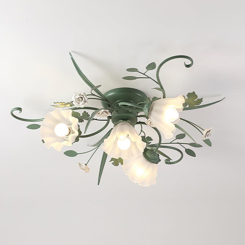 Nylirir Unique Art Classic Ceramics Ceiling Lamp