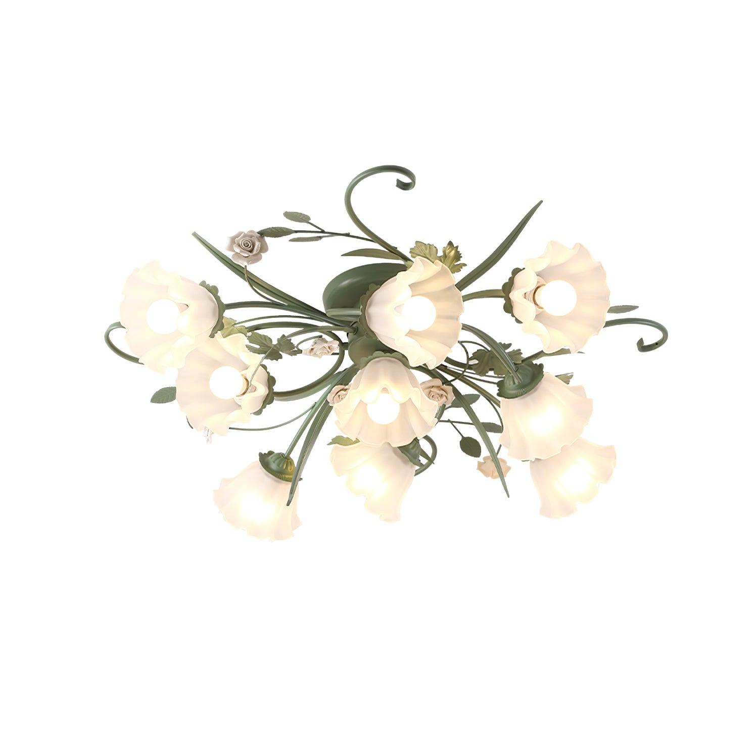 Nylirir Unique Art Classic Ceramics Ceiling Lamp
