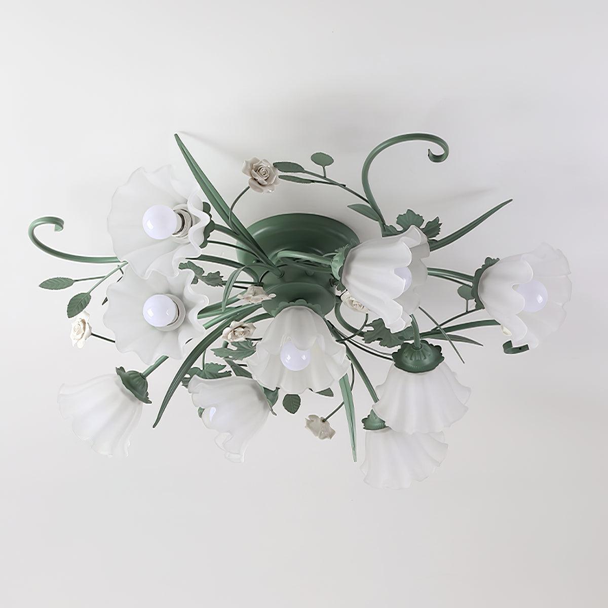 Nylirir Unique Art Classic Ceramics Ceiling Lamp
