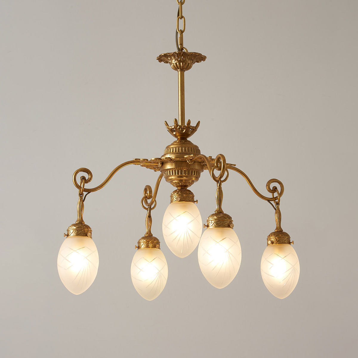 Quezal Chandelier