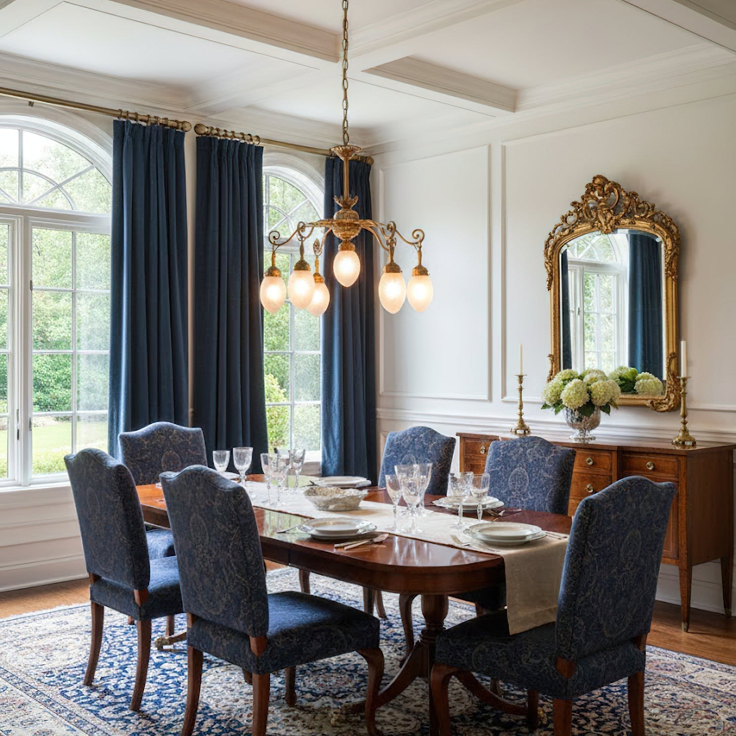 Quezal Chandelier