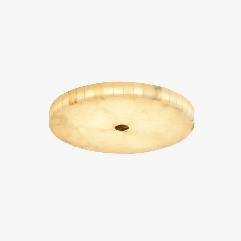 Torin Round Alabaster Ceiling Lamp