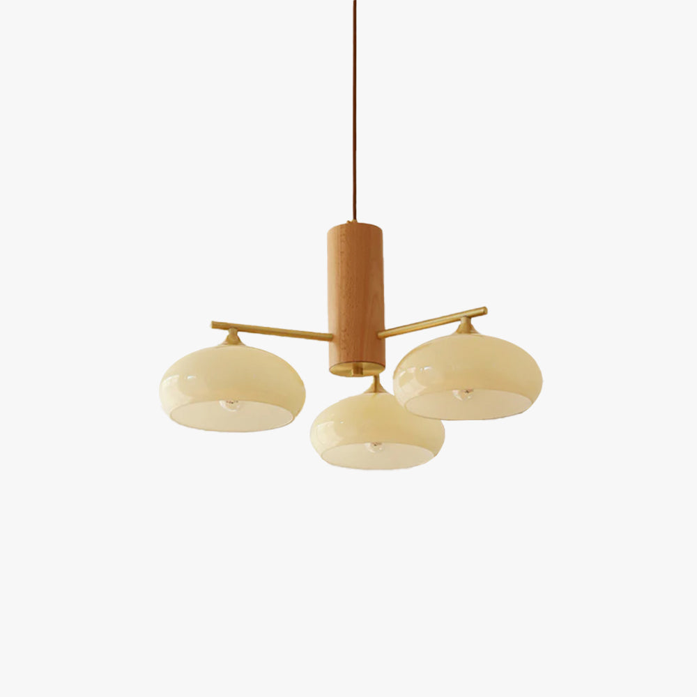 Ivor Glass Persimmon Chandeliers