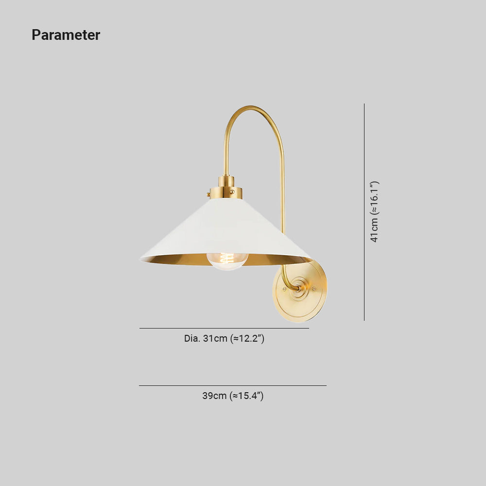 Ansel Vintage Indoor Wall Lamp Brass