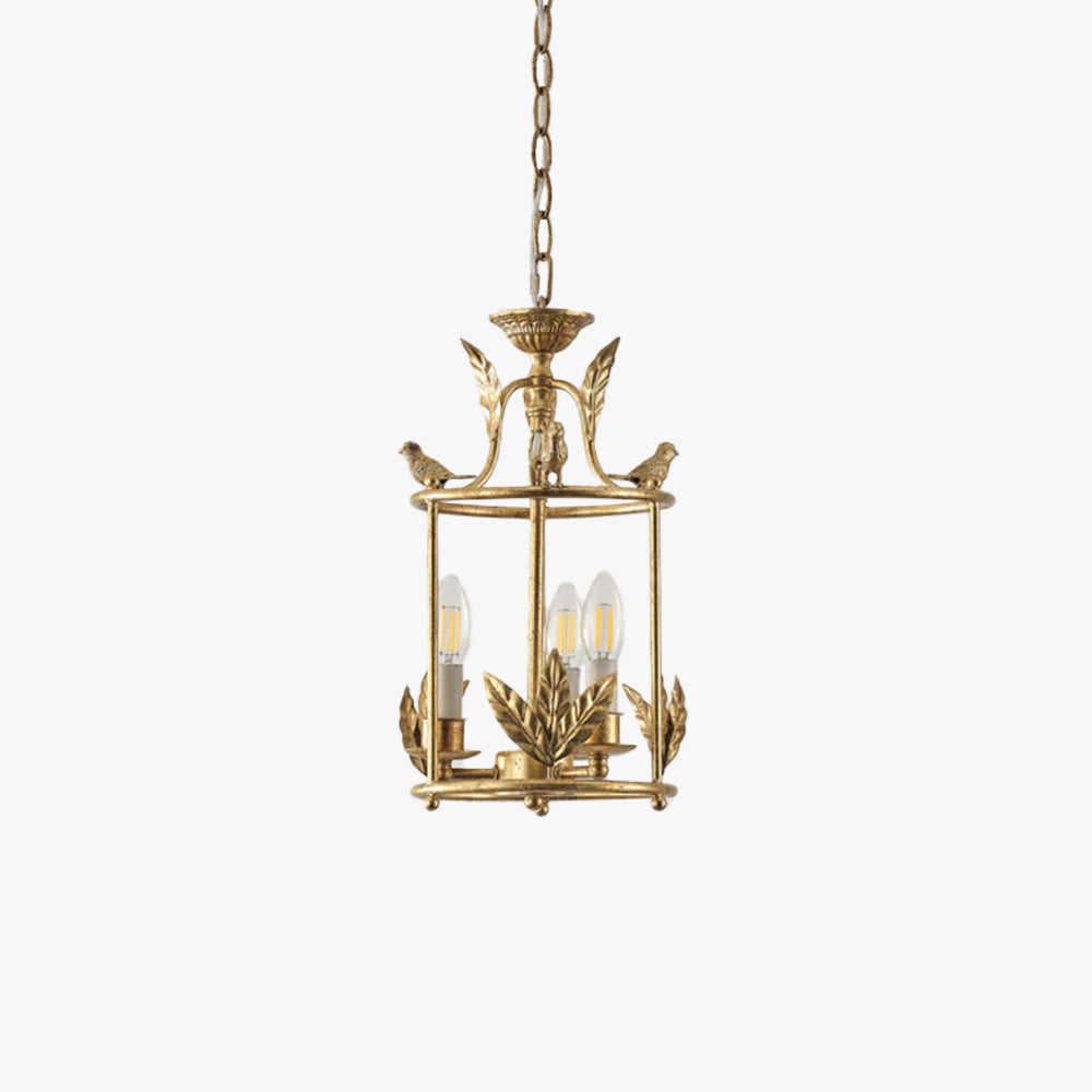 Arlen Baroque Style Metal Lantern Pendant Light