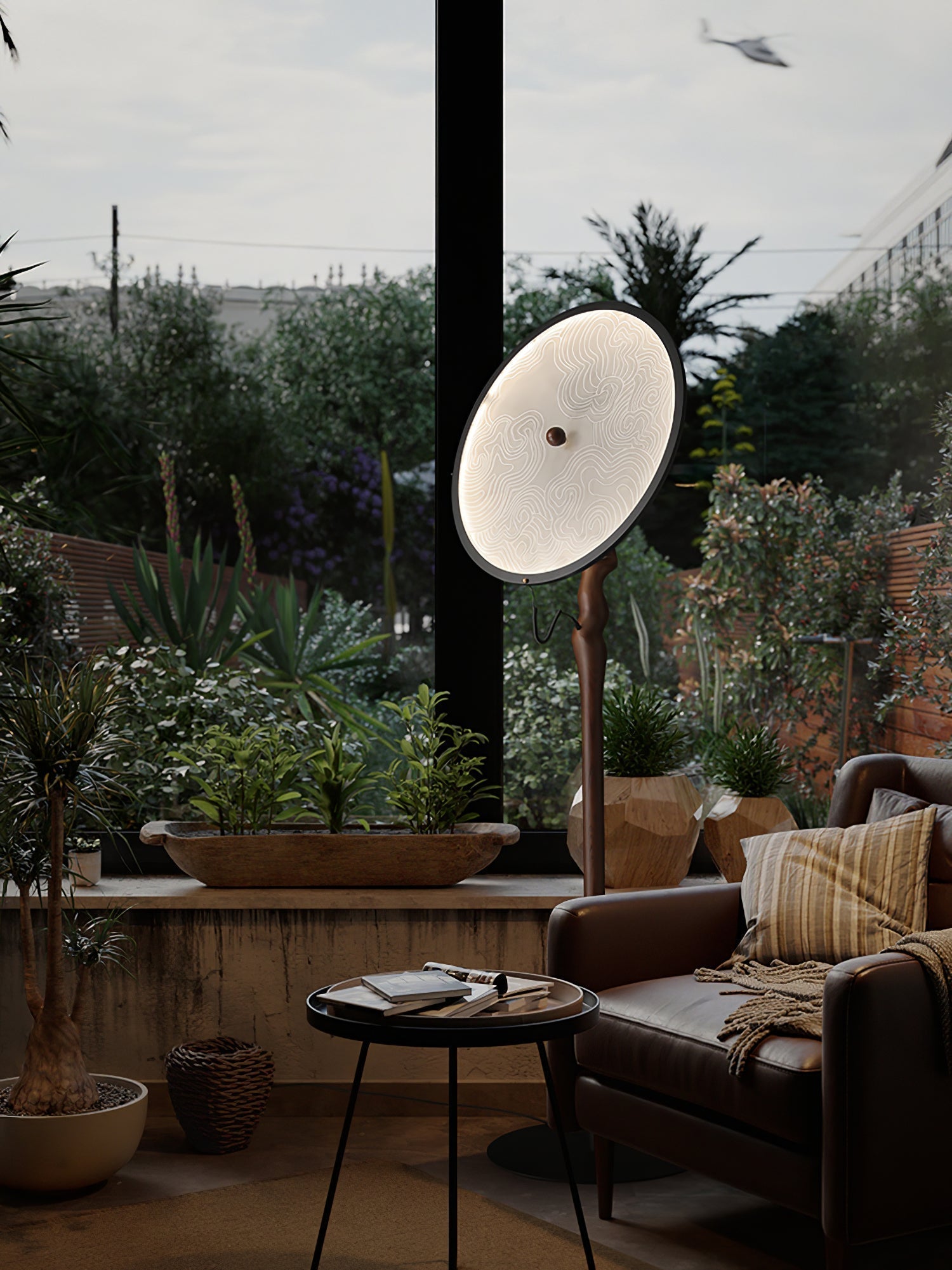 Evliriel Artistic Wood Floor Lamp