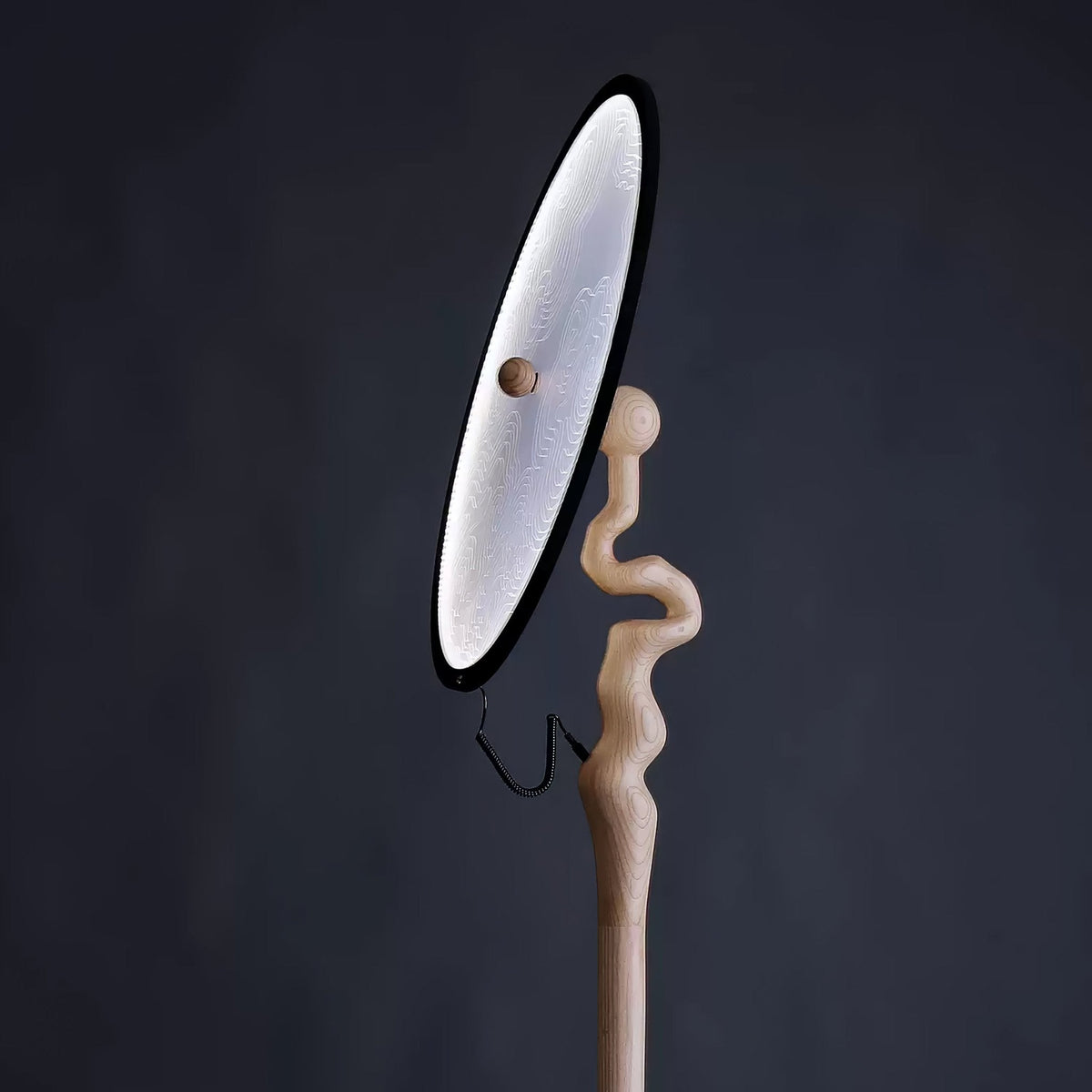 Evliriel Artistic Wood Floor Lamp