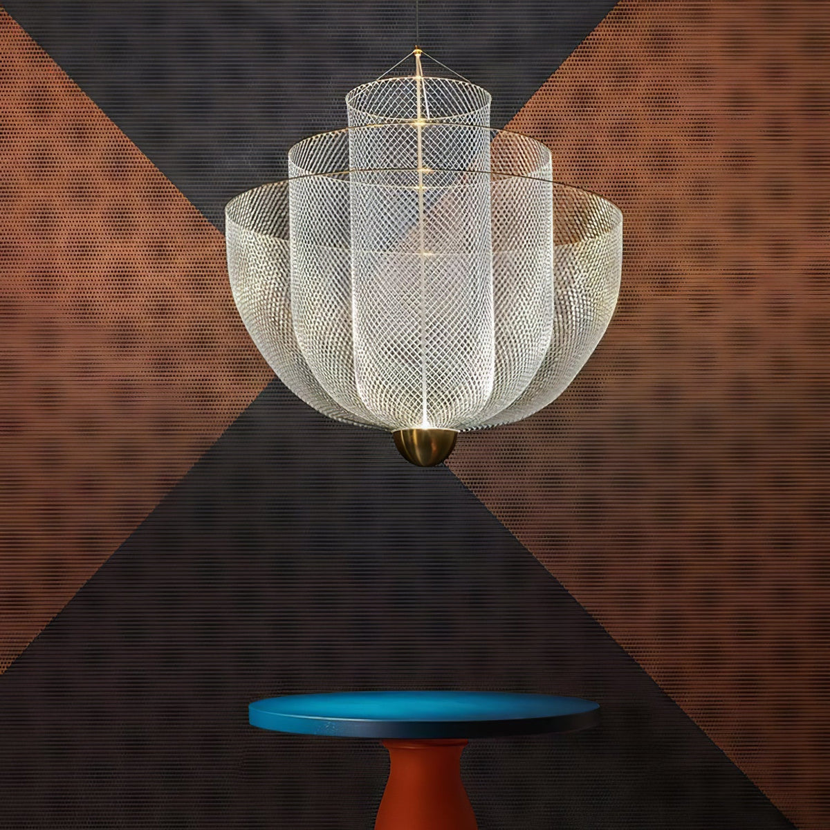 Terielissa Chandelier Meshmatics Hanging Radiant