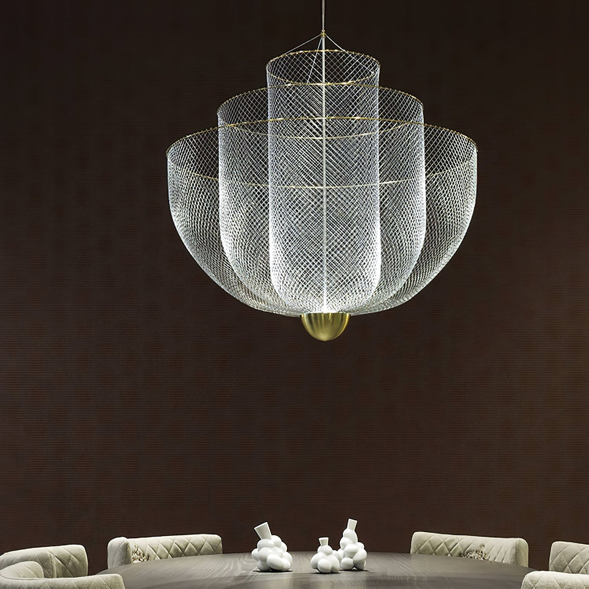 Terielissa Chandelier Meshmatics Hanging Radiant