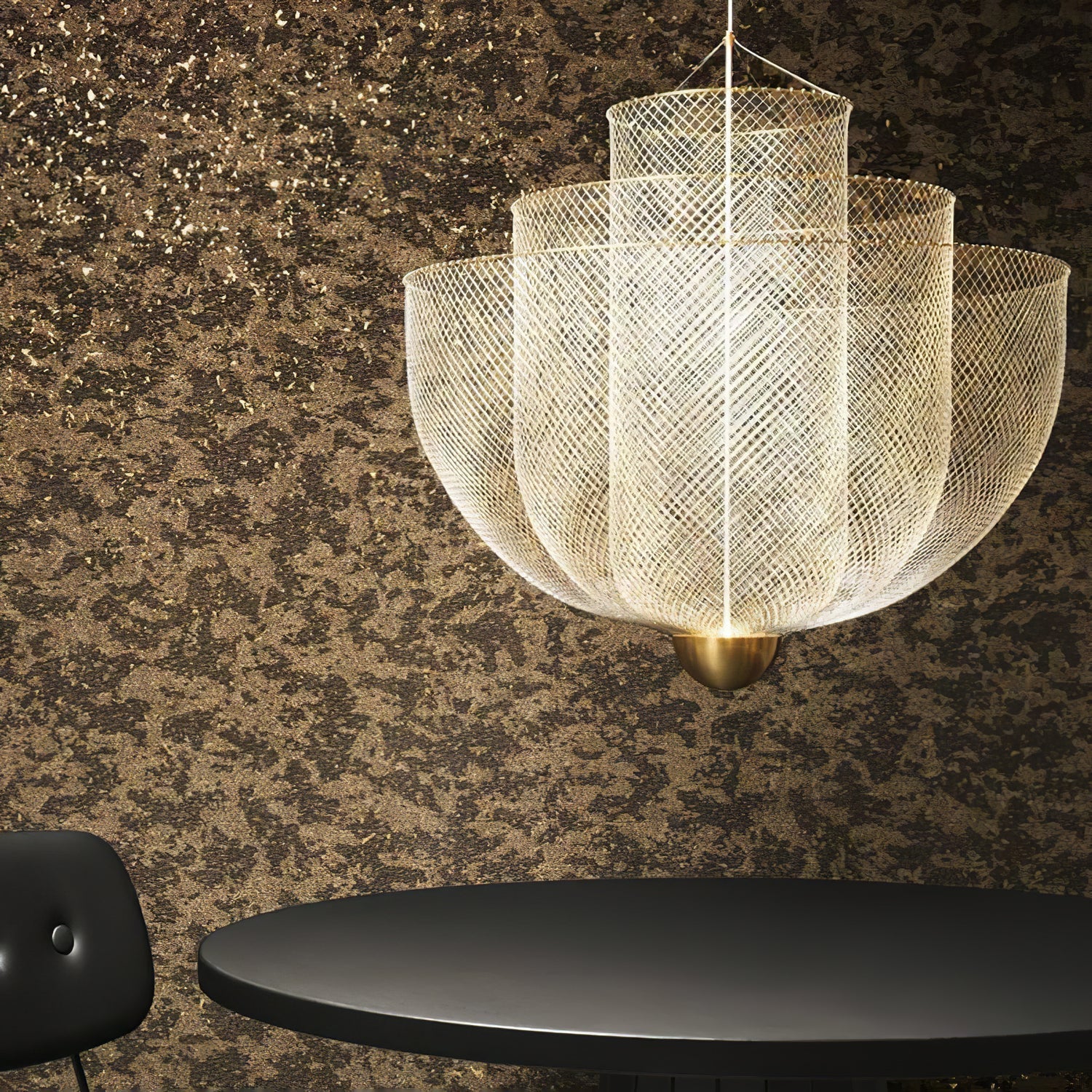 Terielissa Chandelier Meshmatics Hanging Radiant
