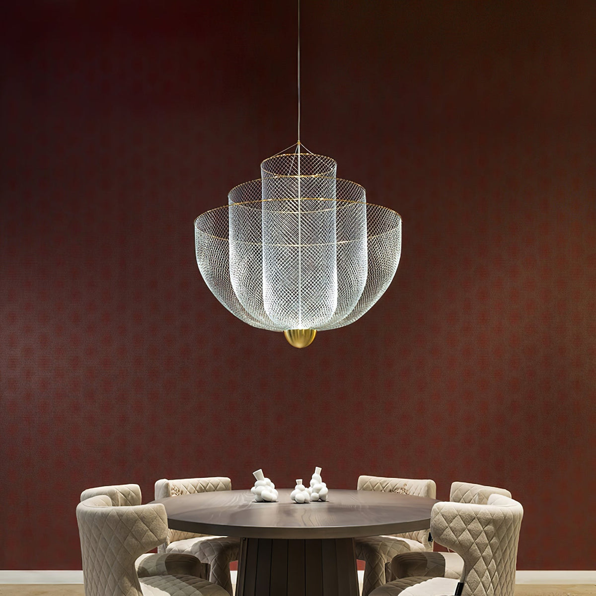 Terielissa Chandelier Meshmatics Hanging Radiant
