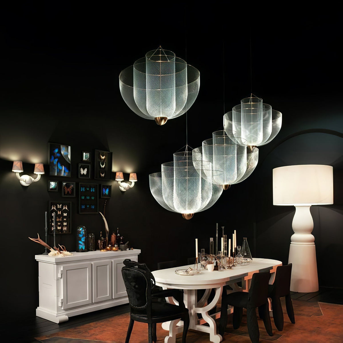 Terielissa Chandelier Meshmatics Hanging Radiant