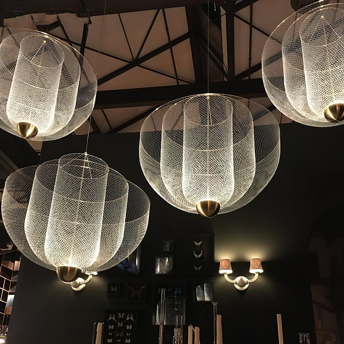 Terielissa Chandelier Meshmatics Hanging Radiant