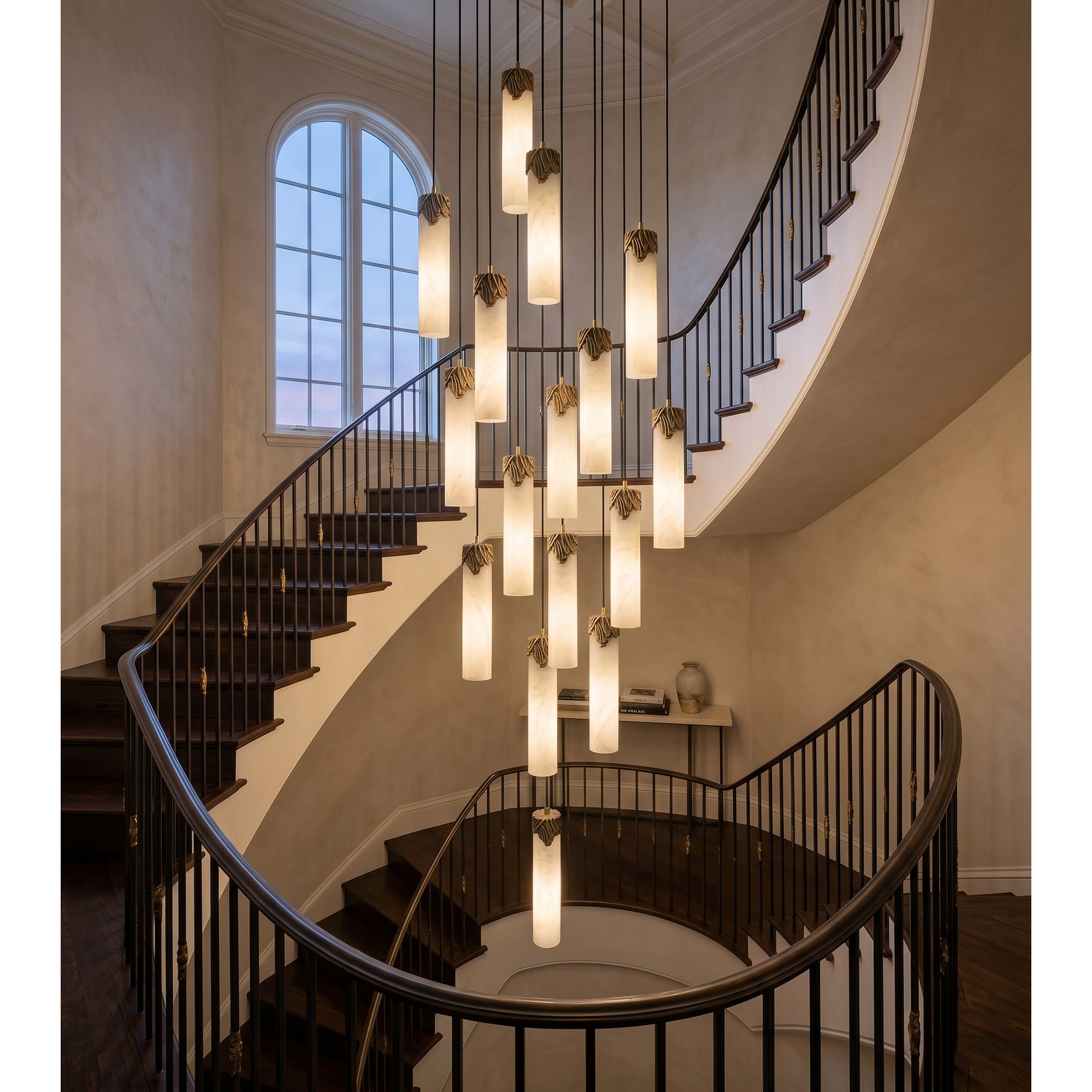 Eiralena Cascad Alabaster Chandelier