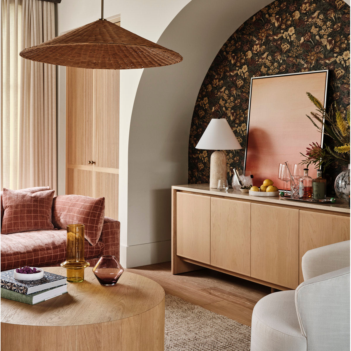 Astere Travertine Table Lamp