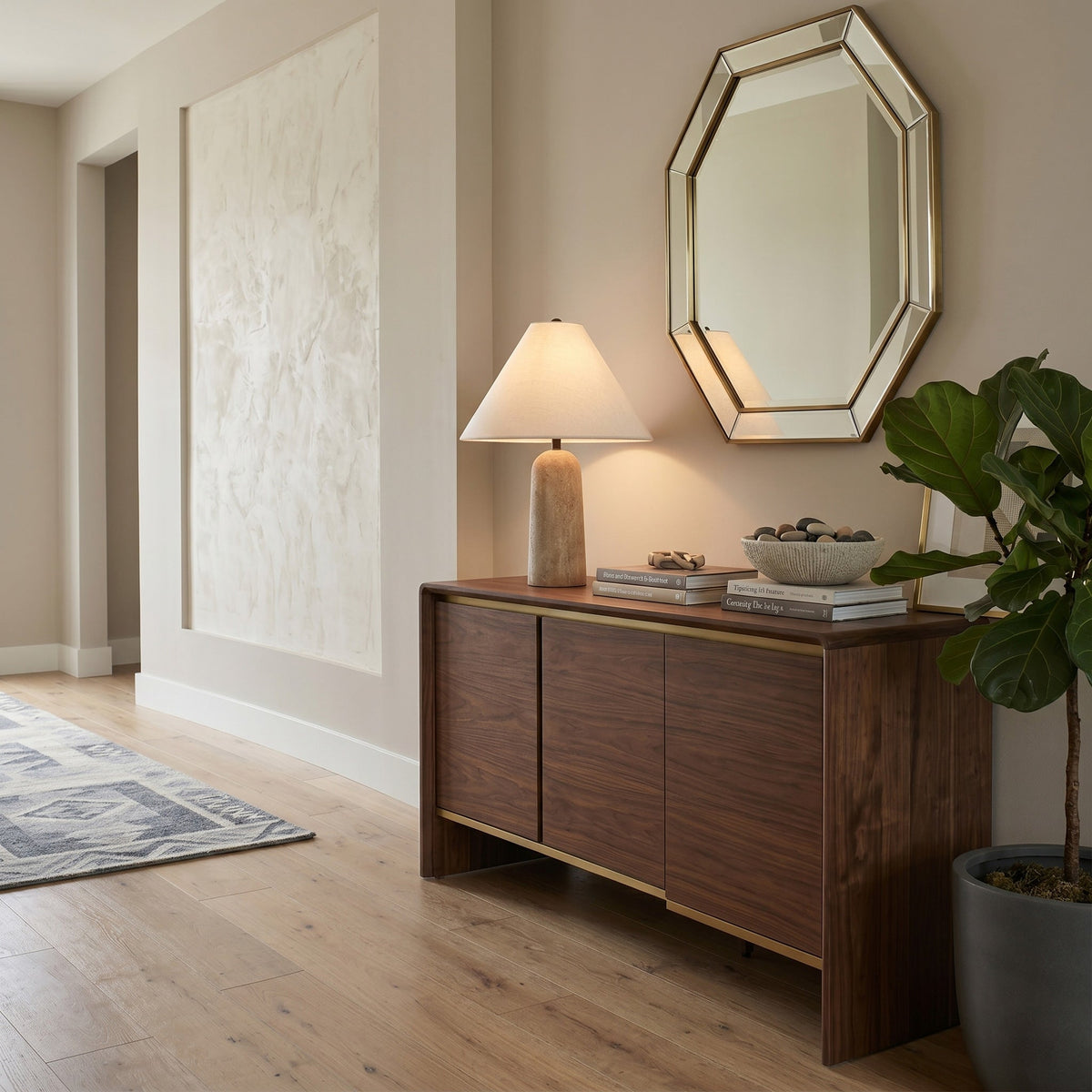 Astere Travertine Table Lamp