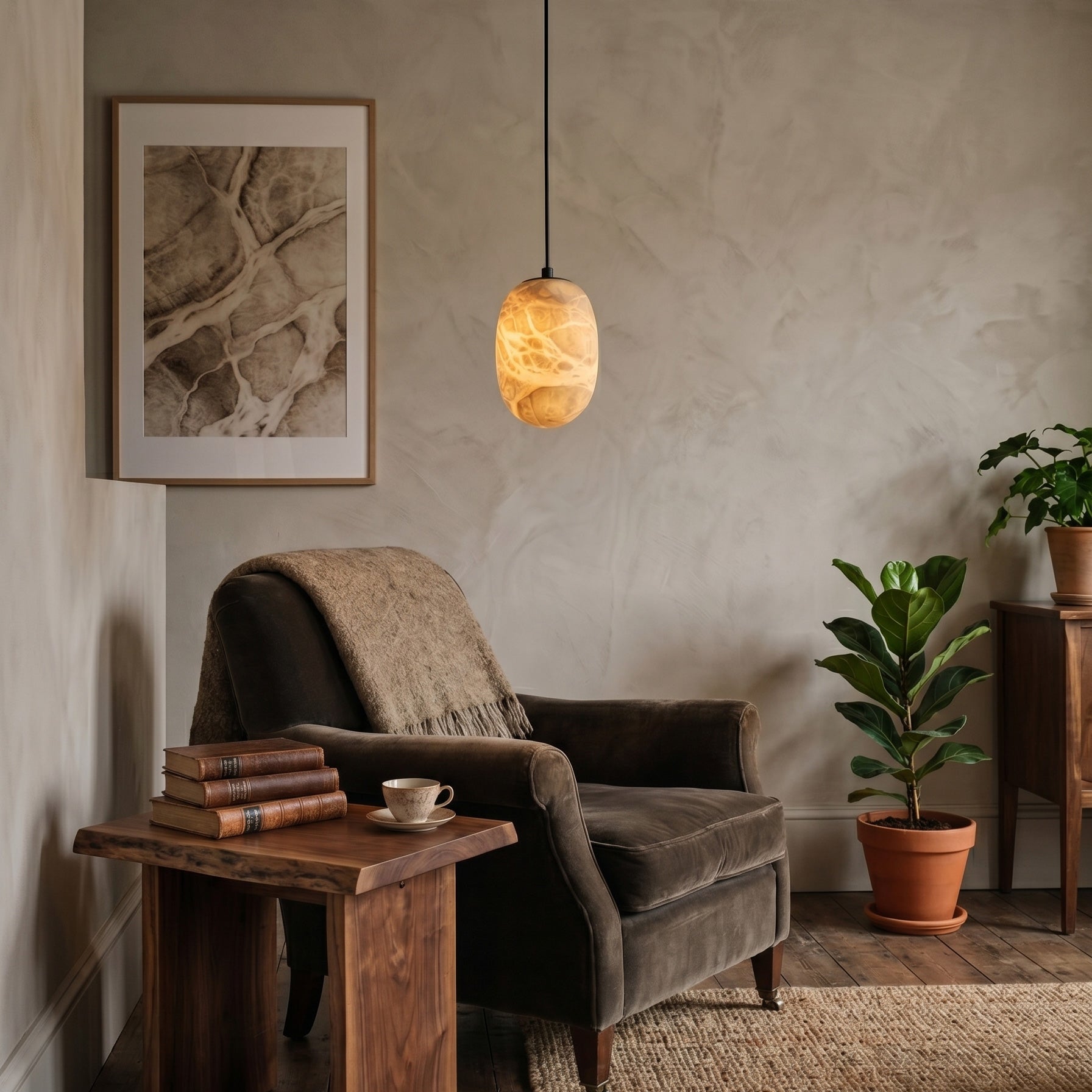Eireenne Alabaster Pendant Lamp