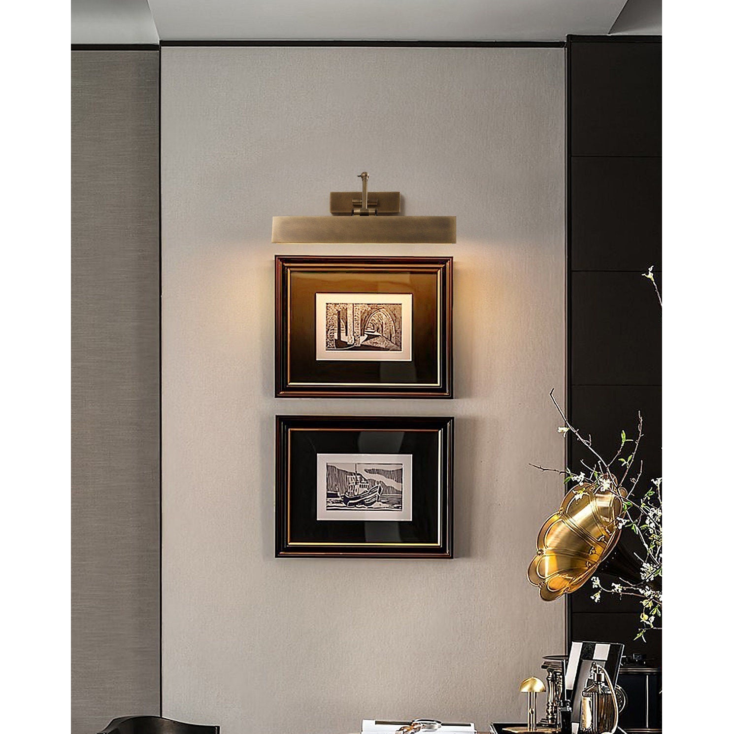 Auraraine Brass Rotating Wall Sconce