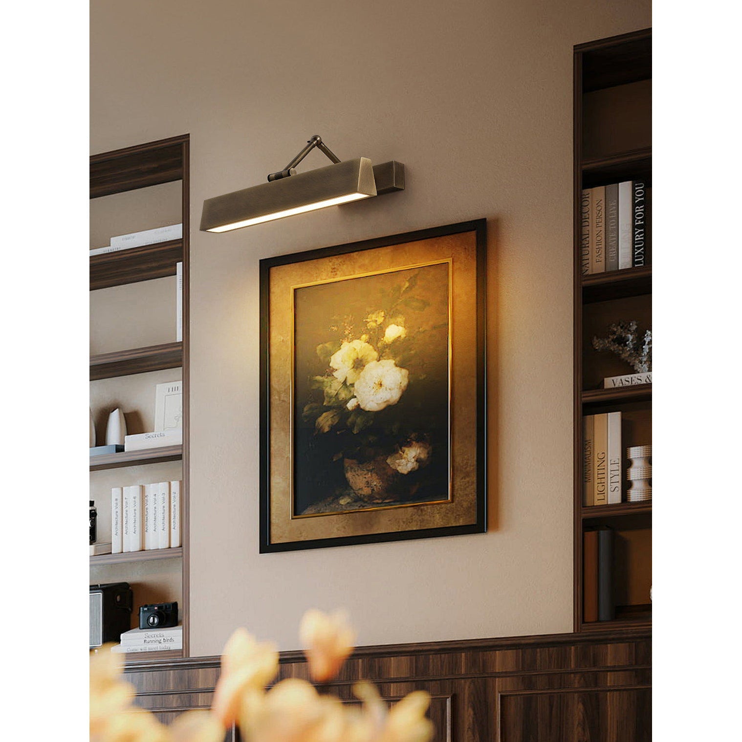 Auraraine Brass Rotating Wall Sconce