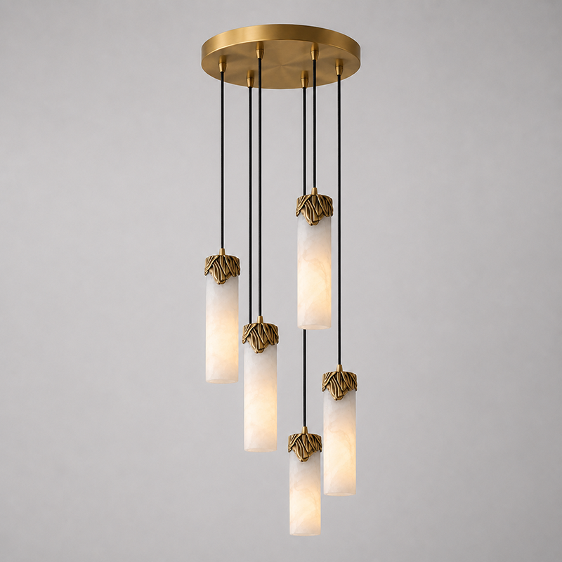 Eiralena Cascad Alabaster Chandelier
