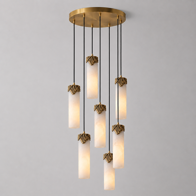 Eiralena Cascad Alabaster Chandelier
