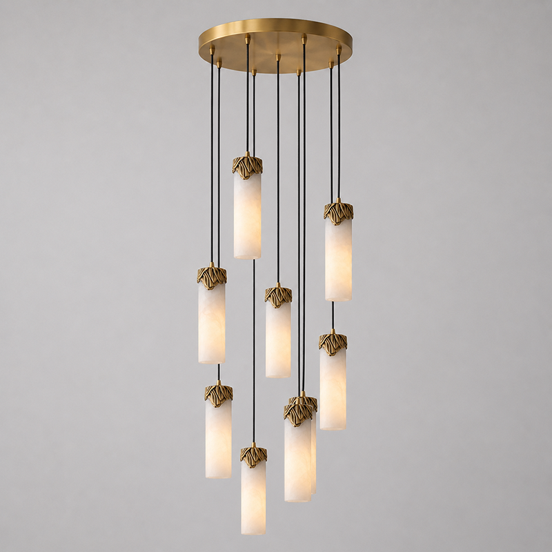 Eiralena Cascad Alabaster Chandelier