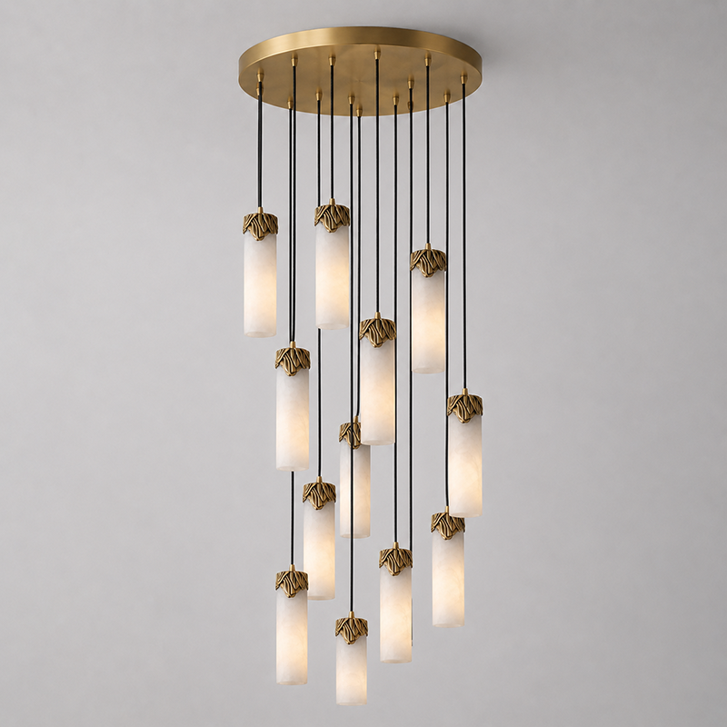 Eiralena Cascad Alabaster Chandelier
