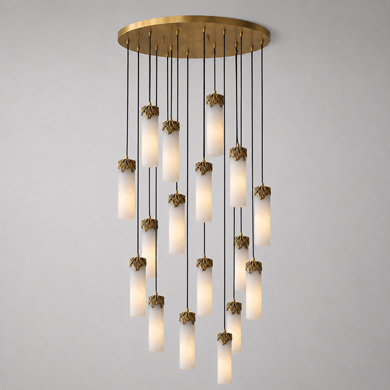 Eiralena Cascad Alabaster Chandelier