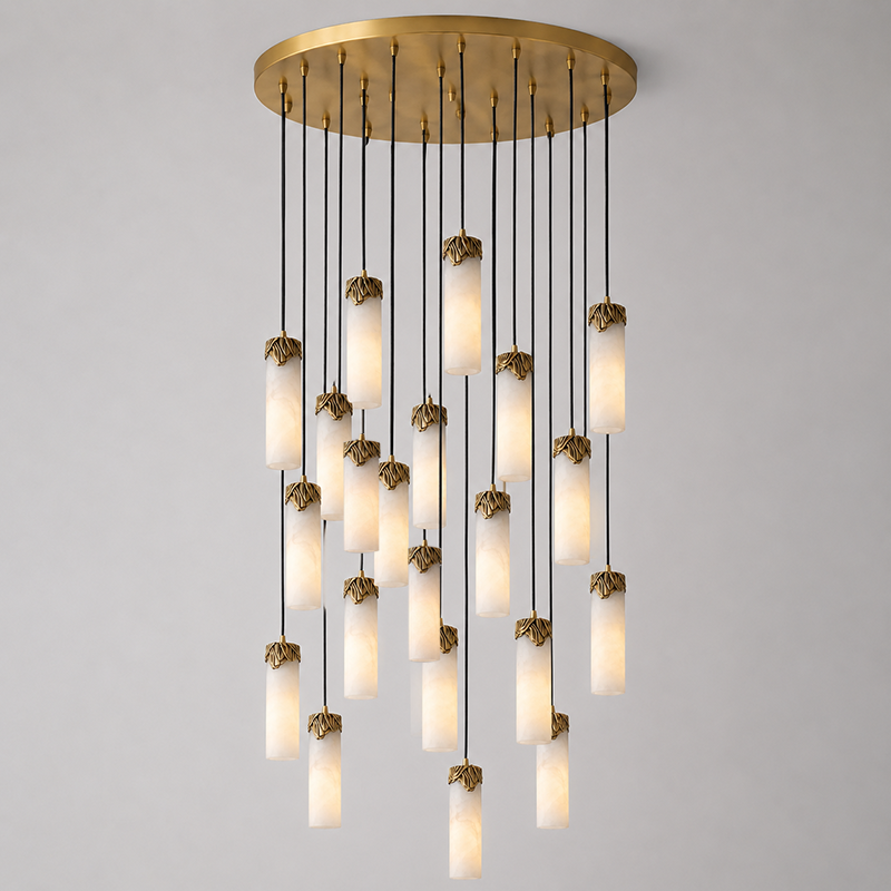 Eiralena Cascad Alabaster Chandelier