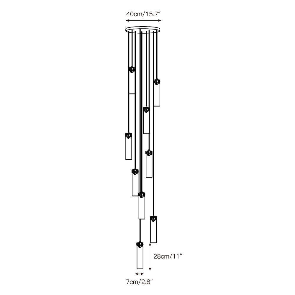 Eiralena Cascad Alabaster Chandelier
