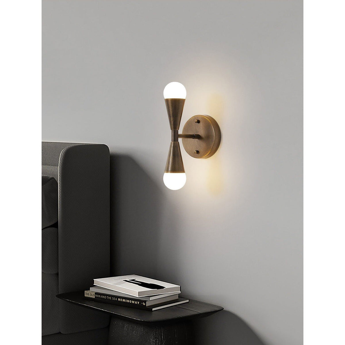 Karma Elvior Brass Double Wall Sconce