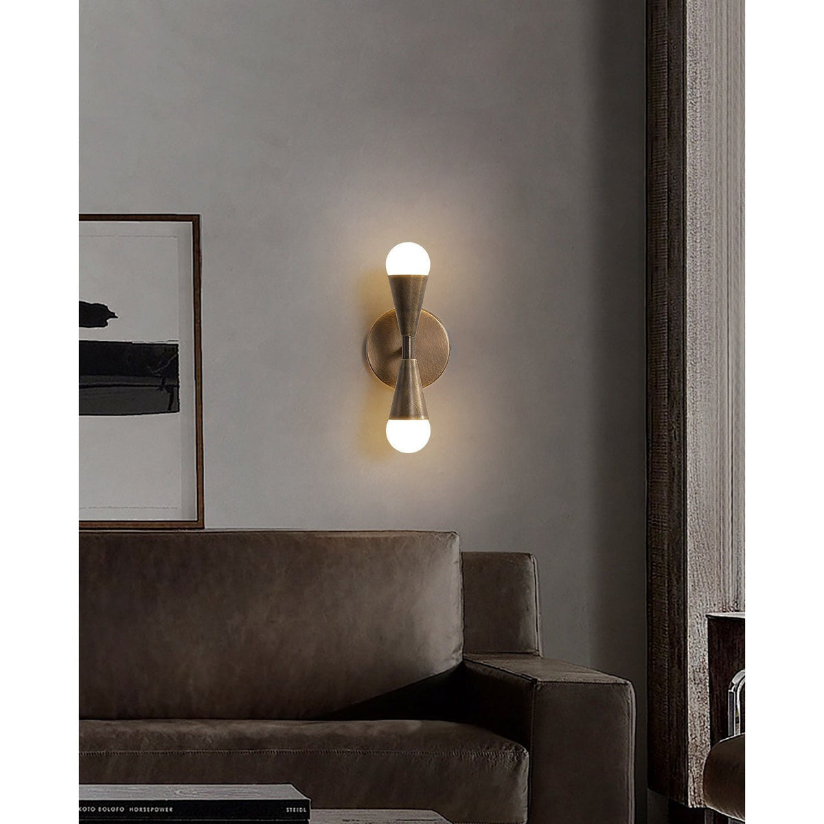 Karma Elvior Brass Double Wall Sconce