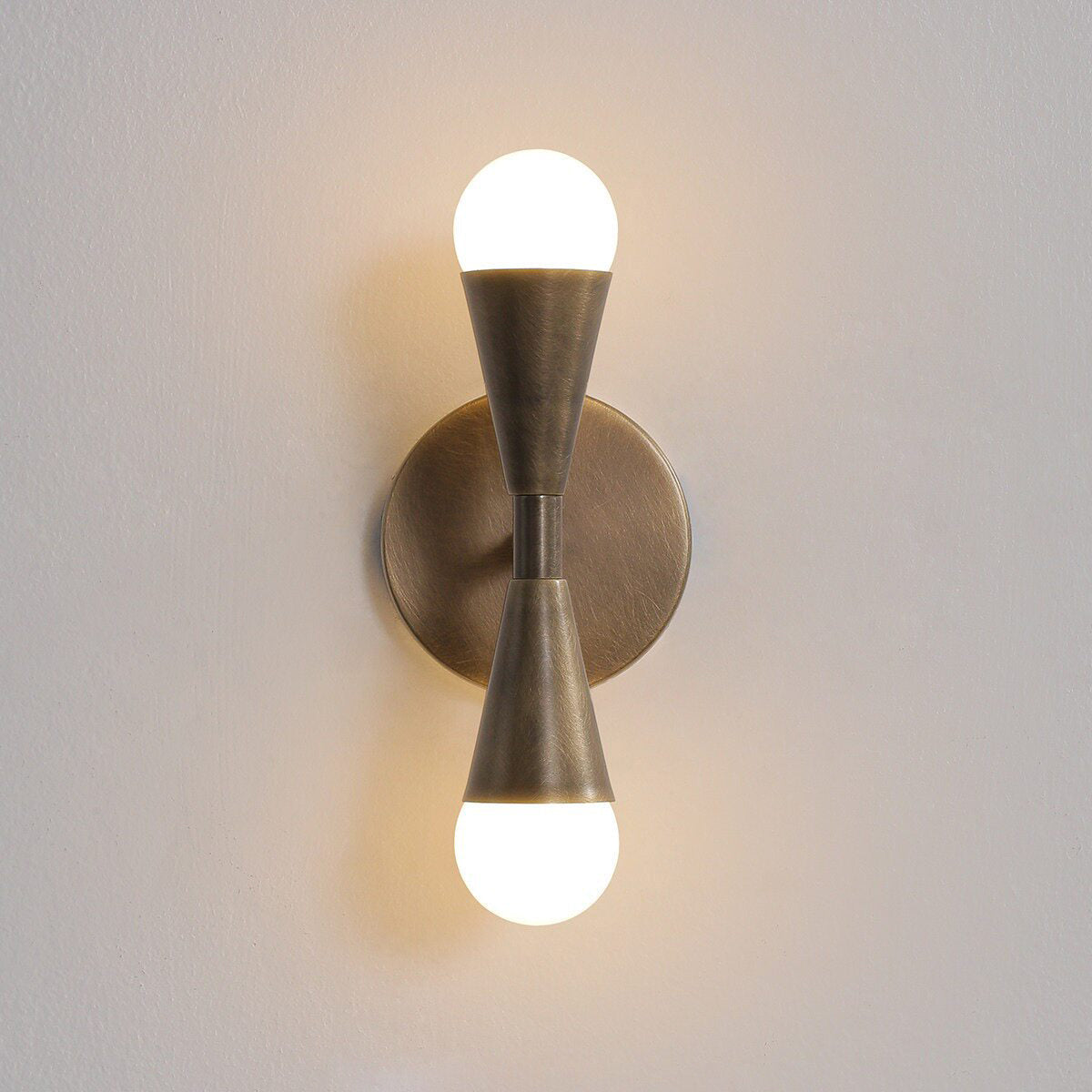 Karma Elvior Brass Double Wall Sconce