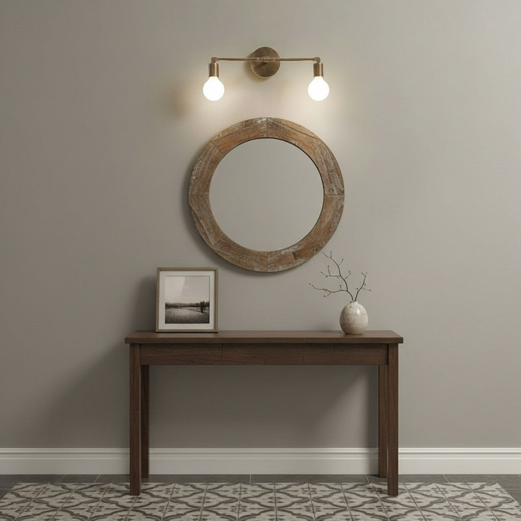 Karma Elvior Brass Double Wall Sconce
