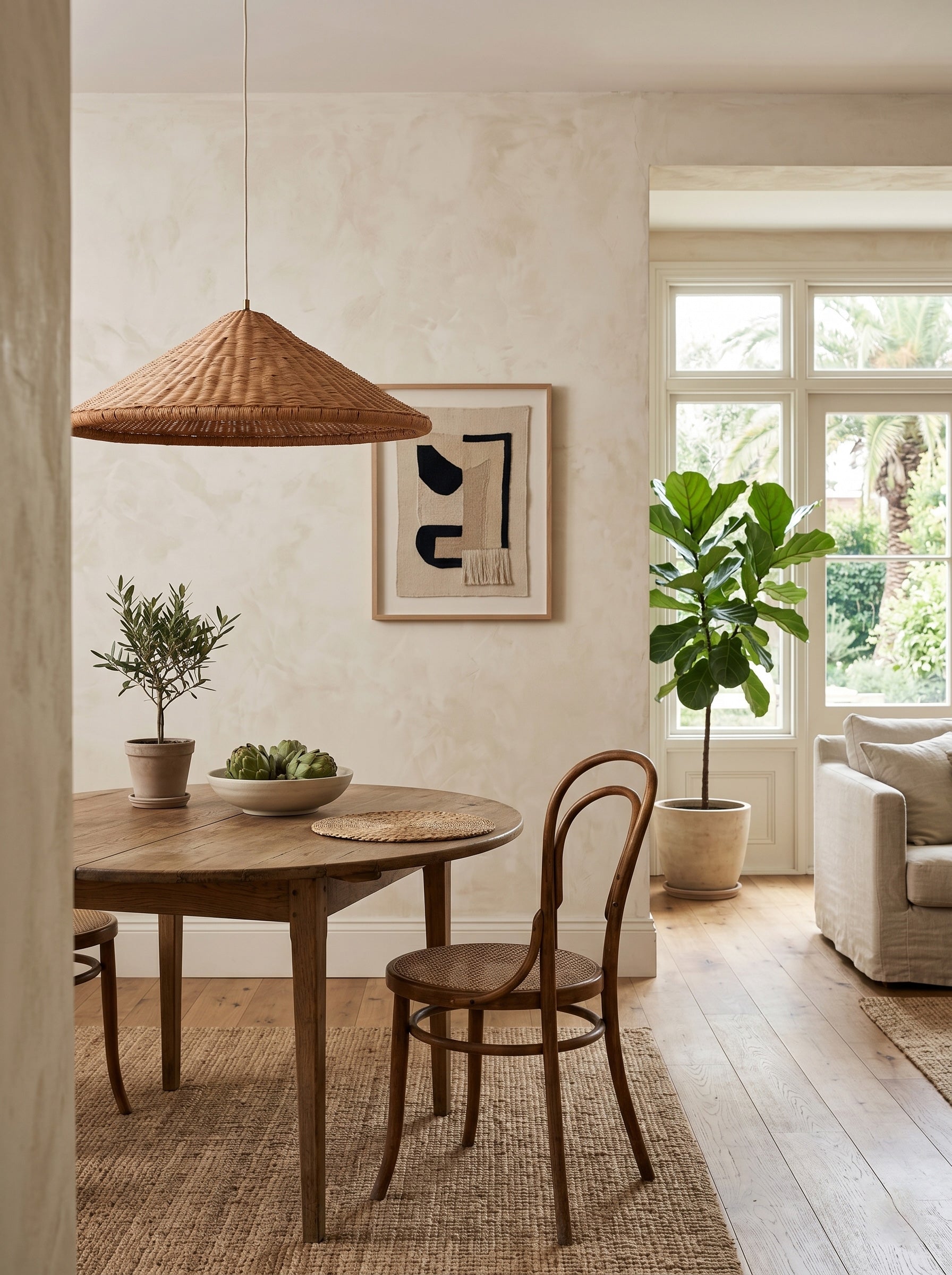 Kasbah Rattan Conical Pendant Lamp