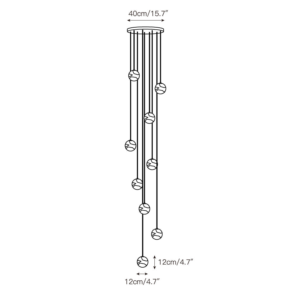 Savina Alabaster Chandelier