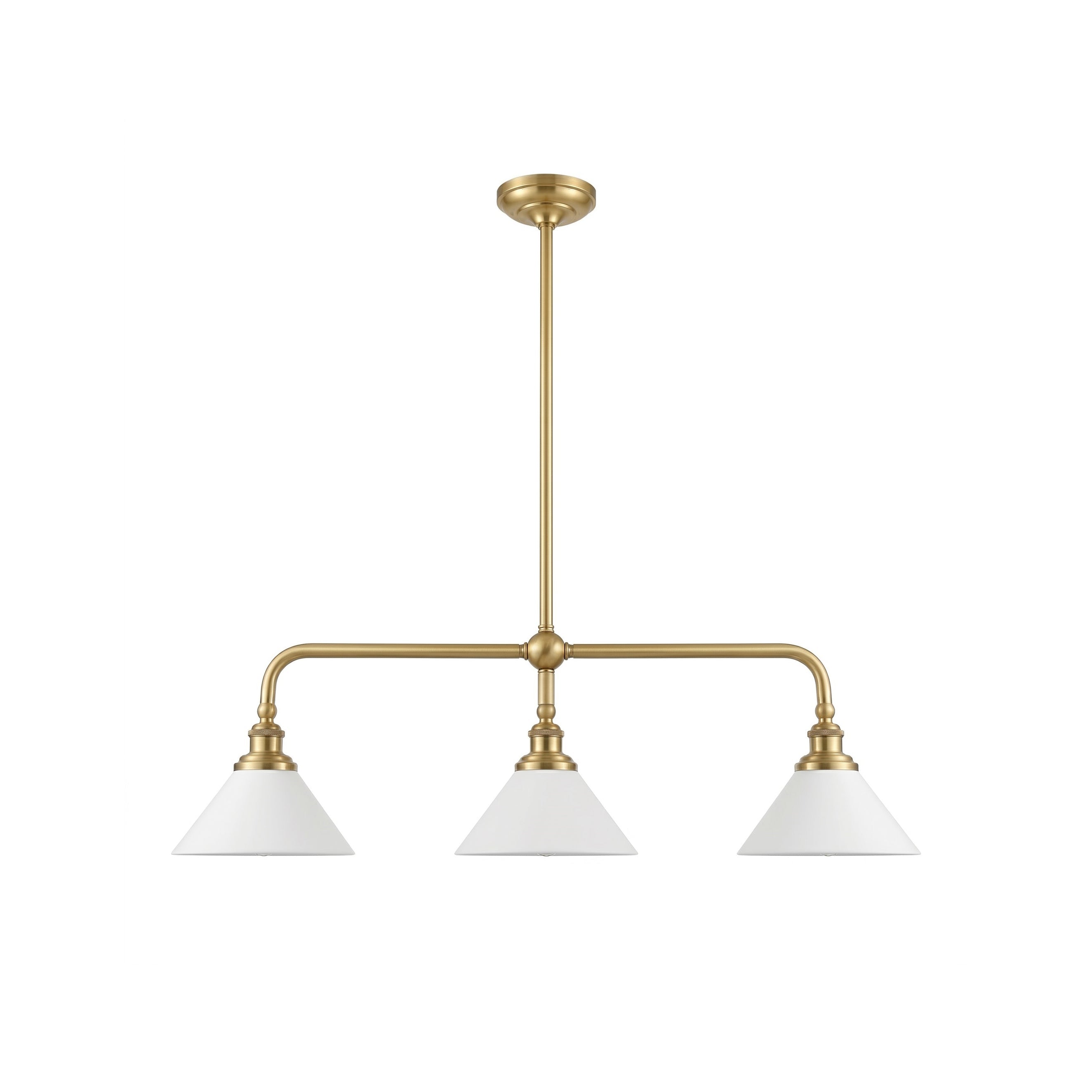 Oriivaria Brass Elegance Chandelier 3 Heads