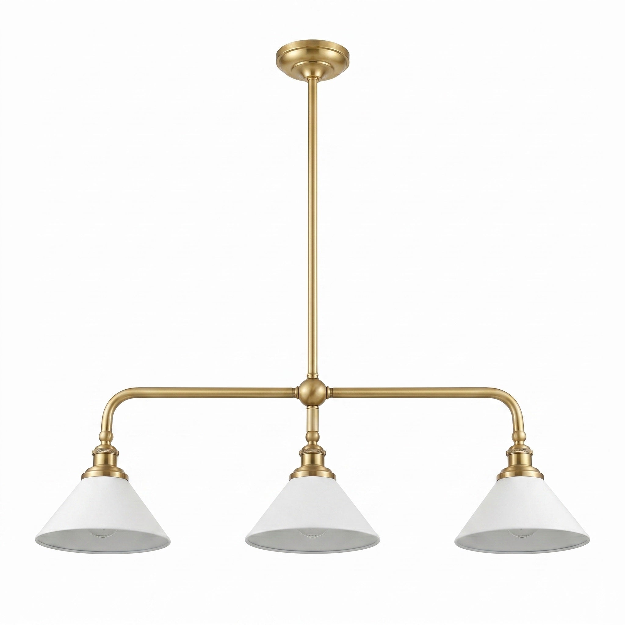 Oriivaria Brass Elegance Chandelier 3 Heads