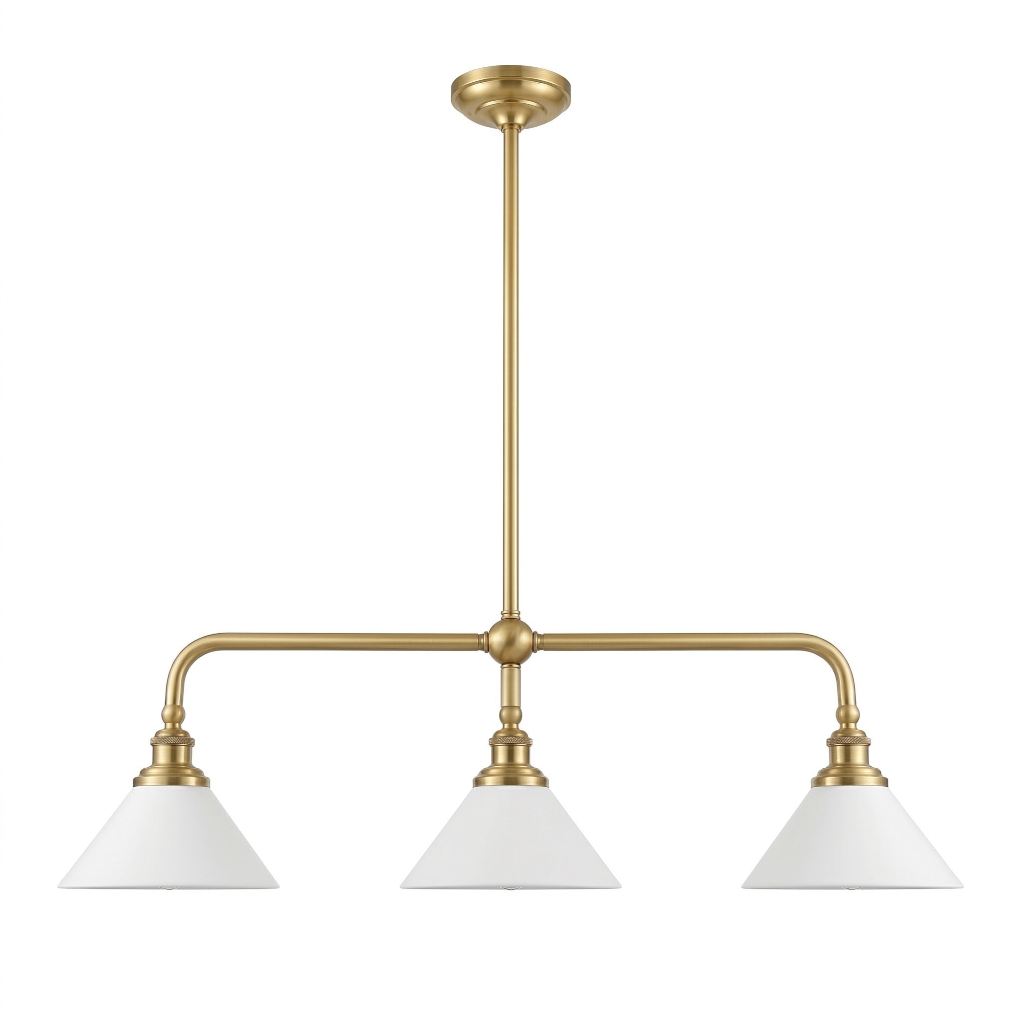 Oriivaria Brass Elegance Chandelier 3 Heads