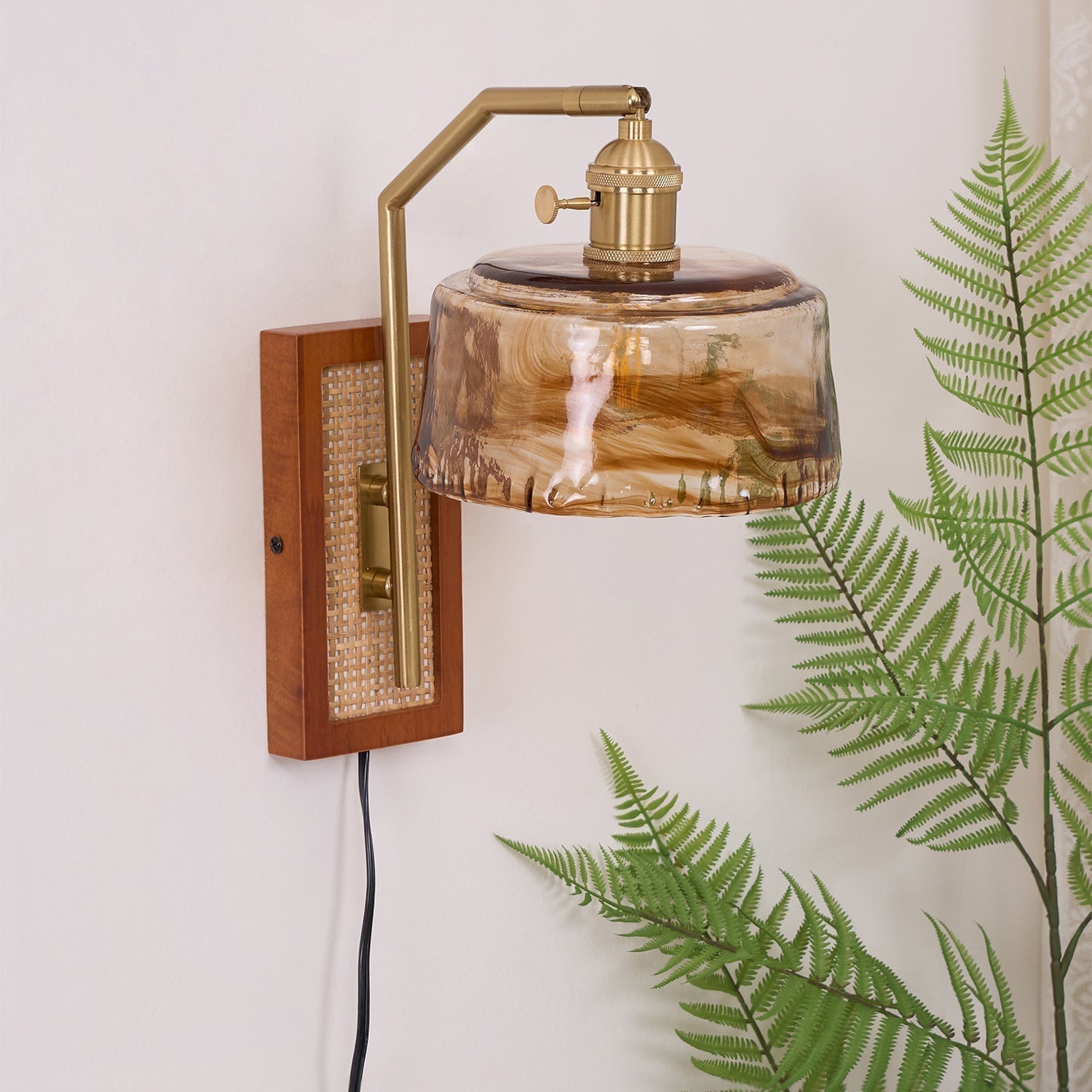 Brix Premium Nordic Art Glass Bamboo Wall Lamp