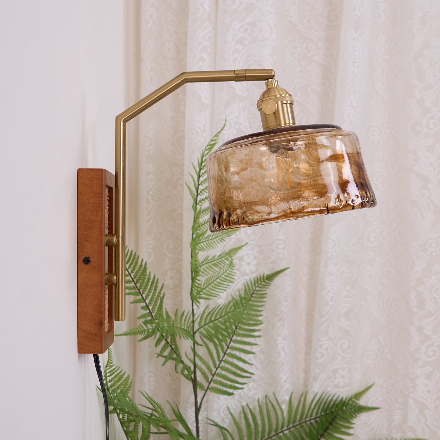 Brix Premium Nordic Art Glass Bamboo Wall Lamp
