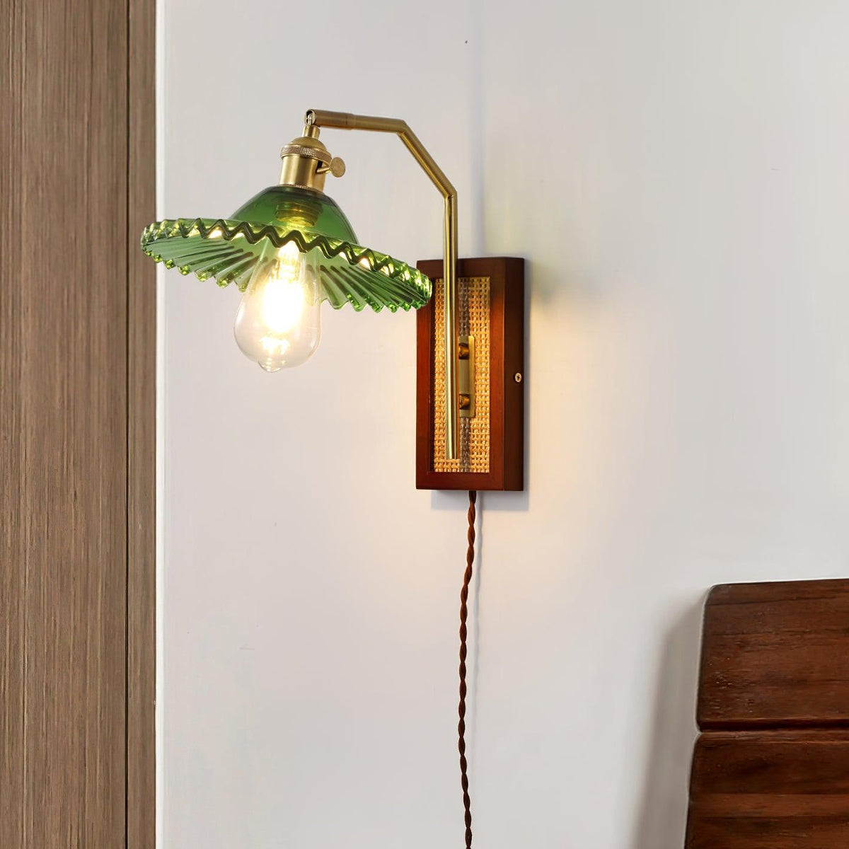 Brix Premium Nordic Art Glass Bamboo Wall Lamp