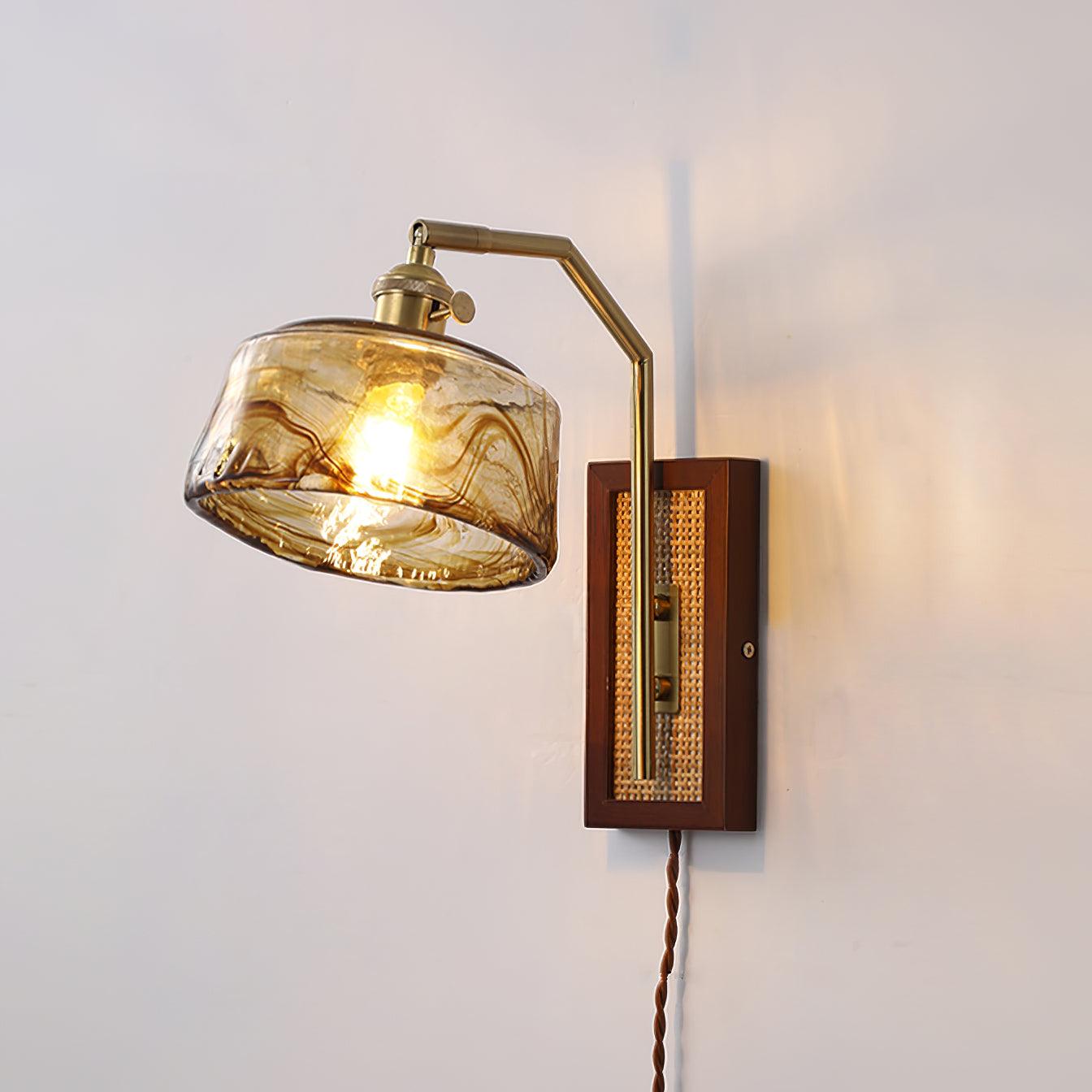 Brix Premium Nordic Art Glass Bamboo Wall Lamp