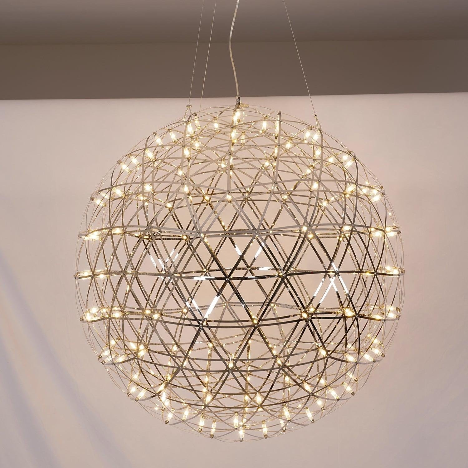 Delcourt Silver Spark Ball Pendant Light