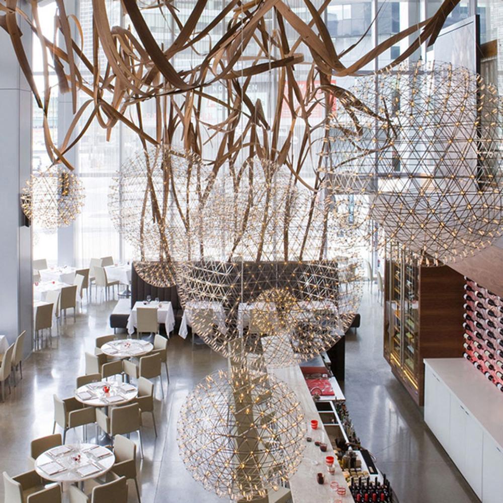 Delcourt Silver Spark Ball Pendant Light