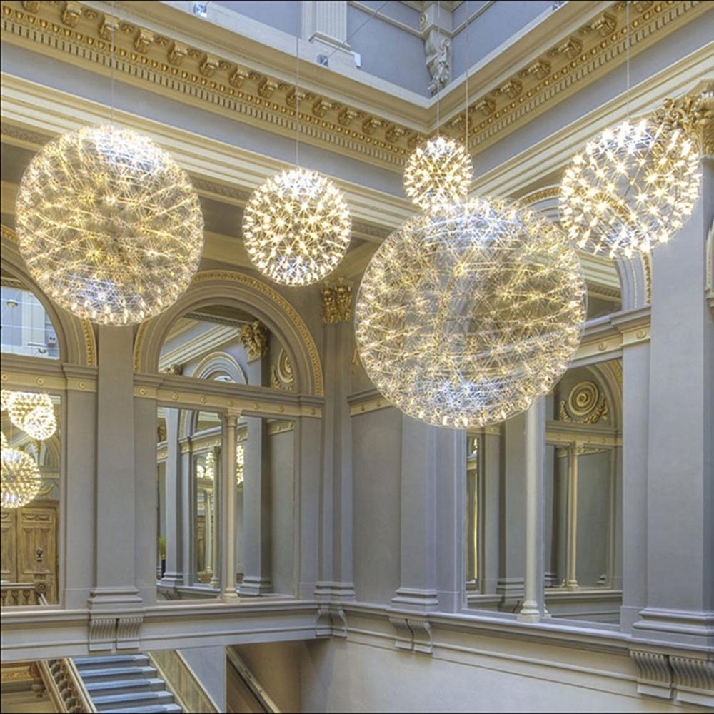 Sylvarin Gold Spark Ball Pendant Light