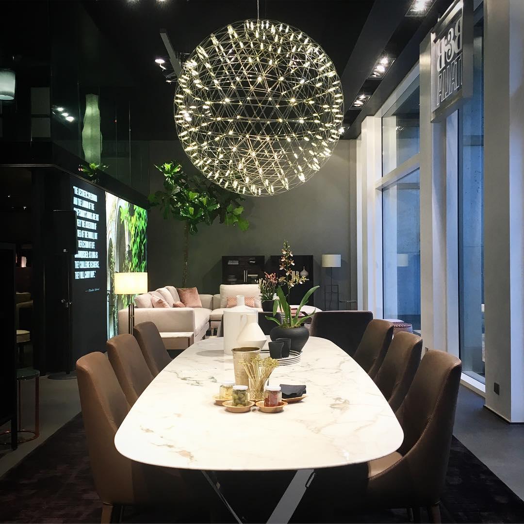 Delcourt Silver Spark Ball Pendant Light