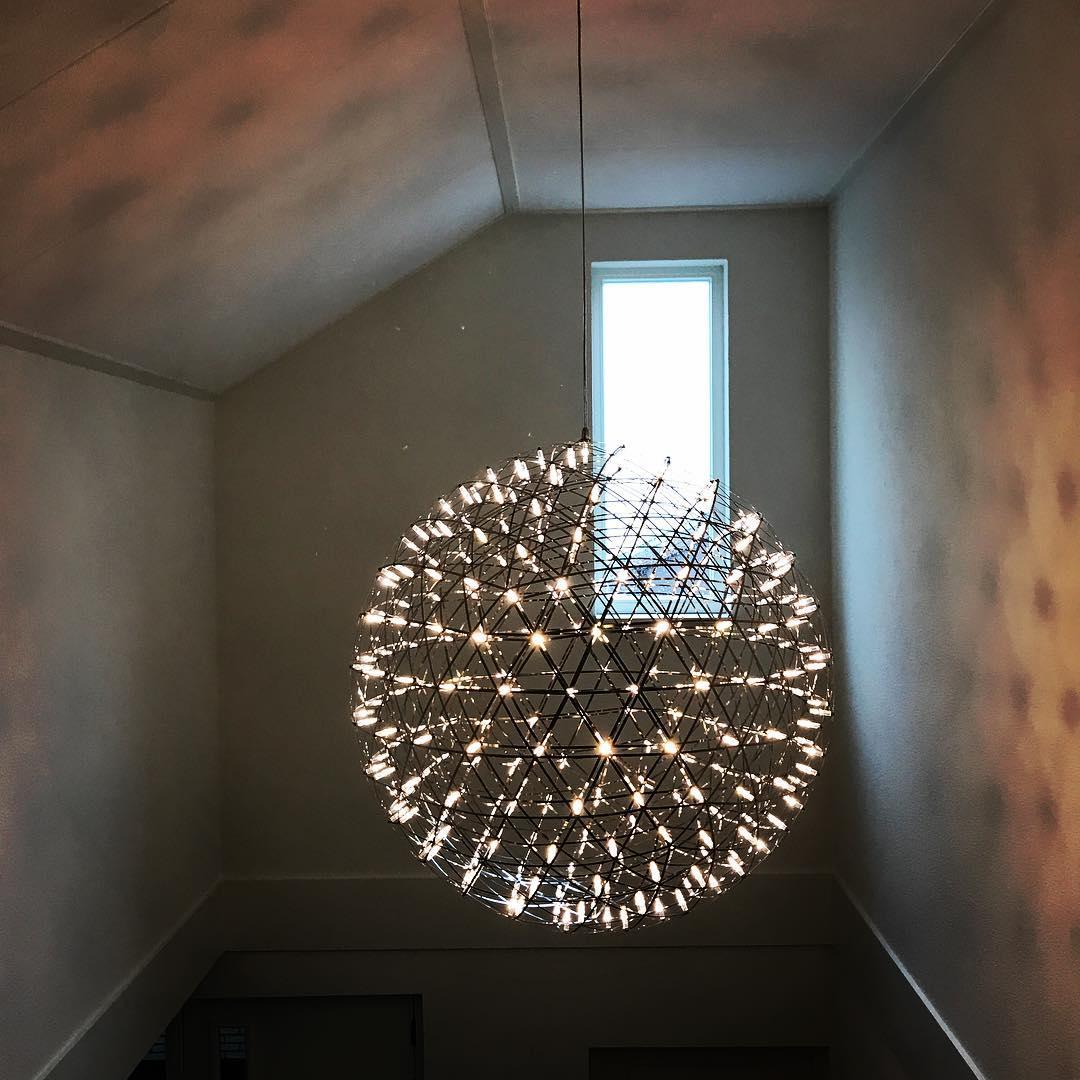 Delcourt Silver Spark Ball Pendant Light